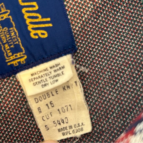 PANHANDLE SLIM VTG 70s Western Double Knit Plaid Shirt Jacket Shaket Sz M/L USA - Picture 14 of 16